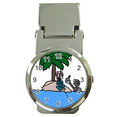 Desert Island Humor Money Clip With Watch by EricsDesignz