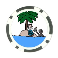 Desert Island Humor Poker Chip