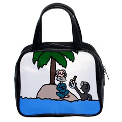 Desert Island Humor Classic Handbag (two Sides)