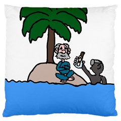 Desert Island Humor Large Cushion Case (single Sided) 