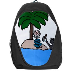 Desert Island Humor Backpack Bag