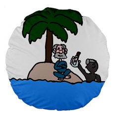 Desert Island Humor 18  Premium Round Cushion 