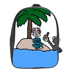 Desert Island Humor School Bag (xl) by EricsDesignz