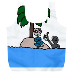 Desert Island Humor Reusable Bag (xl) by EricsDesignz