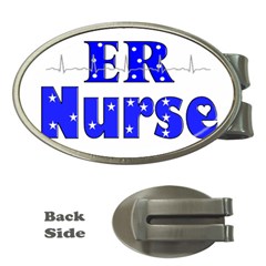 Er Nurse  Money Clip (oval)