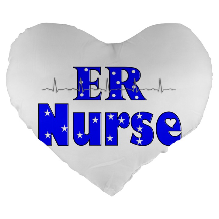 ER Nurse  19  Premium Heart Shape Cushion