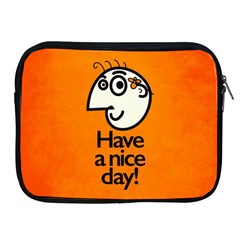 Have A Nice Day Happy Character Apple Ipad Zippered Sleeve by CreaturesStore