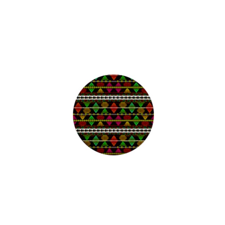 Aztec Style Pattern 1  Mini Button