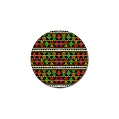 Aztec Style Pattern Golf Ball Marker by dflcprints