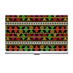 Aztec Style Pattern Business Card Holder Front