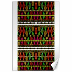 Aztec Style Pattern Canvas 20  X 30  (unframed)