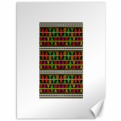 Aztec Style Pattern Canvas 36  X 48  (unframed)