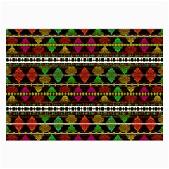 Aztec Style Pattern Glasses Cloth (large) by dflcprints