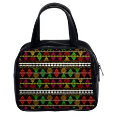 Aztec Style Pattern Classic Handbag (two Sides) by dflcprints