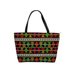 Aztec Style Pattern Large Shoulder Bag by dflcprints