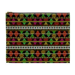 Aztec Style Pattern Cosmetic Bag (xl) by dflcprints