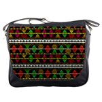 Aztec Style Pattern Messenger Bag Front