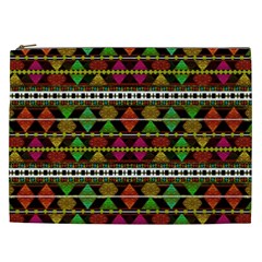 Aztec Style Pattern Cosmetic Bag (xxl) by dflcprints