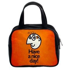 Have A Nice Day Happy Character Classic Handbag (two Sides) by CreaturesStore