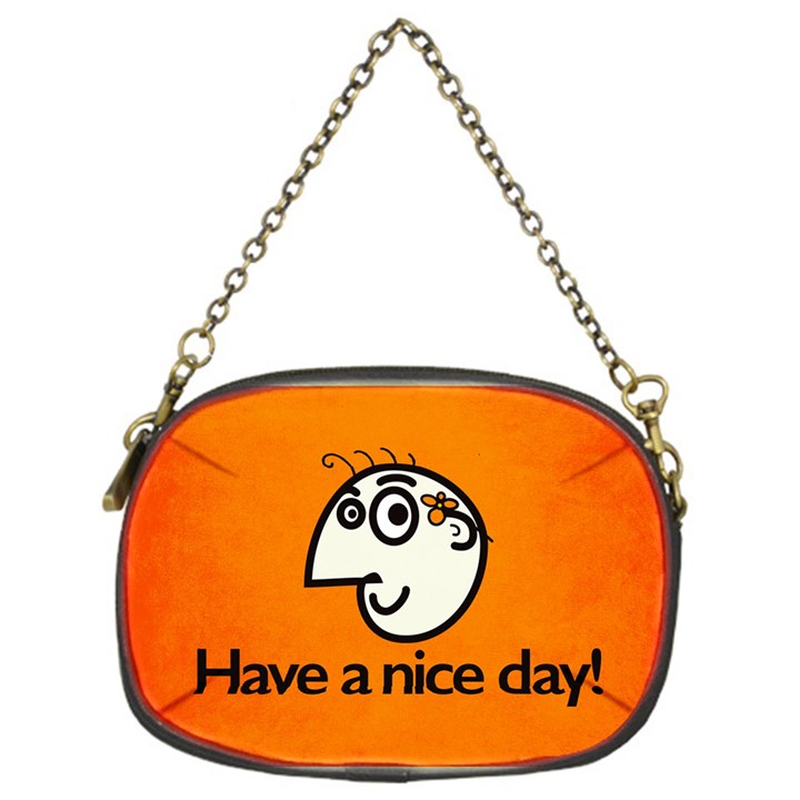 Have A Nice Day Happy Character Chain Purse (One Side)