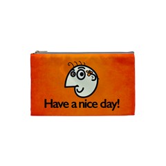 Have A Nice Day Happy Character Cosmetic Bag (small) by CreaturesStore