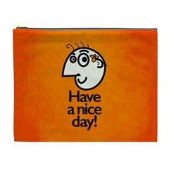 Have A Nice Day Happy Character Cosmetic Bag (xl)