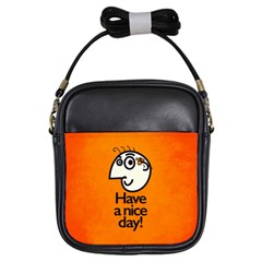 Have A Nice Day Happy Character Girl s Sling Bag