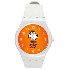 Have A Nice Day Happy Character Plastic Sport Watch (medium)