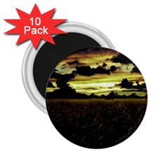 Dark Meadow Landscape  2 25  Button Magnet (10 Pack)