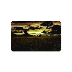 Dark Meadow Landscape  Magnet (name Card) by dflcprints