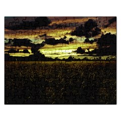 Dark Meadow Landscape  Jigsaw Puzzle (rectangle) by dflcprints