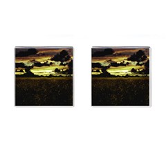 Dark Meadow Landscape  Cufflinks (square)