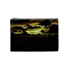 Dark Meadow Landscape  Cosmetic Bag (medium) by dflcprints