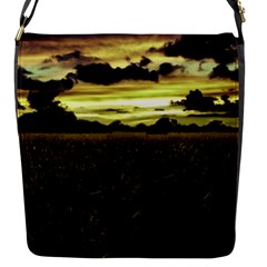 Dark Meadow Landscape  Flap Closure Messenger Bag (small) by dflcprints