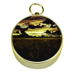 Dark Meadow Landscape  Gold Compass