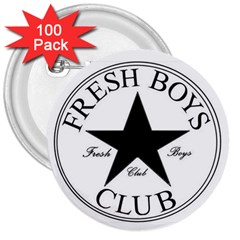 Star Power Fresh 3  Button (100 Pack)