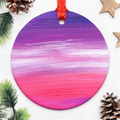 Abstract In Pink & Purple Round Ornament by StuffOrSomething