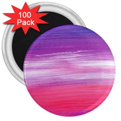 Abstract In Pink & Purple 3  Button Magnet (100 Pack)