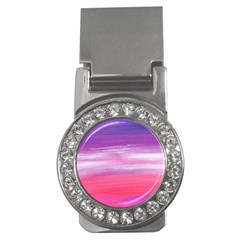 Abstract In Pink & Purple Money Clip (cz)