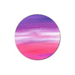 Abstract In Pink & Purple Magnet 3  (round)