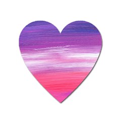 Abstract In Pink & Purple Magnet (heart)