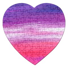 Abstract In Pink & Purple Jigsaw Puzzle (heart)