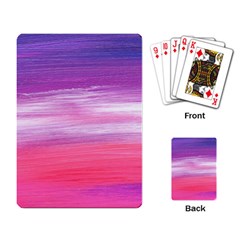 Abstract In Pink & Purple Playing Cards Single Design