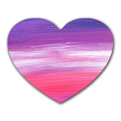 Abstract In Pink & Purple Mouse Pad (heart)