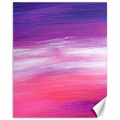 Abstract In Pink & Purple Canvas 11  X 14  (unframed)