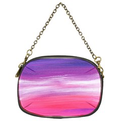 Abstract In Pink & Purple Chain Purse (one Side)