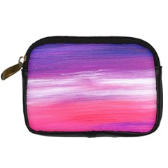 Abstract In Pink & Purple Digital Camera Leather Case