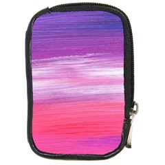 Abstract In Pink & Purple Compact Camera Leather Case