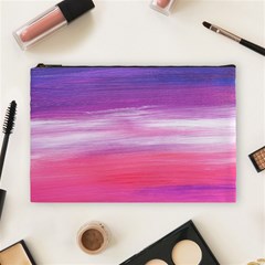 Abstract In Pink & Purple Cosmetic Bag (large)