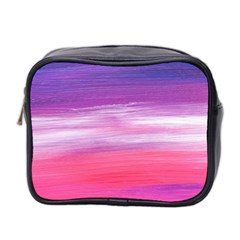 Abstract In Pink & Purple Mini Travel Toiletry Bag (two Sides) by StuffOrSomething